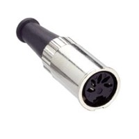 DIN 5p 180gr kabeldeel female bajonet