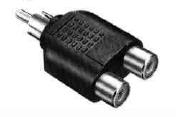 adapter RCA male <> 2x RCA female