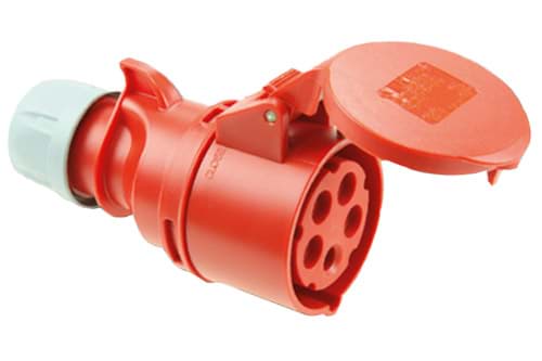 CEE koppeling 5p  32A 400V 6h rood IP44 PCE