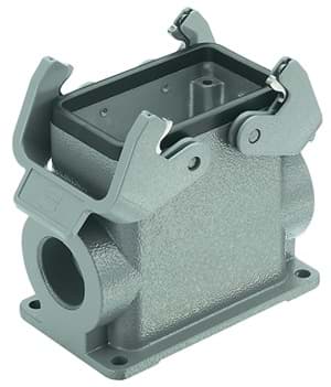 Han 10B-2LOCK opbouw hoog 2xM32 grijs
