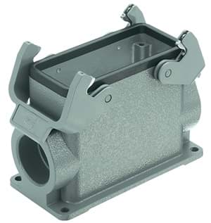 Han 16B-2LOCK opbouw hoog 2xM25 grijs