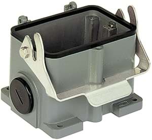 Han 48B-1LOCK opbouw hoog 2xM40 grijs