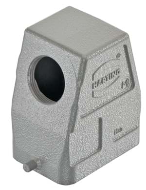 Han  6B-1LOCK kabelhuis hoog zij-invoer M32 grijs