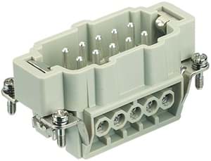 Han 10B insert E 10p male schroef