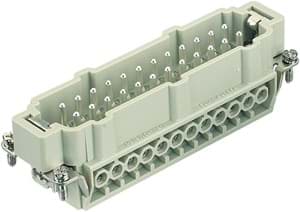Han 24B insert E 24p male schroef