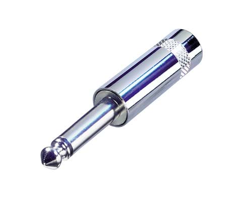 jack 6,3mm steker 2-polig metaal short NYS