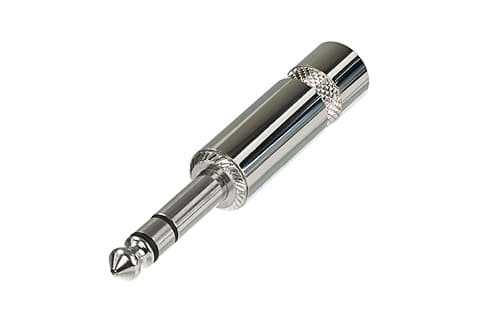 jack 6,3mm steker 3-polig nikkel NYS