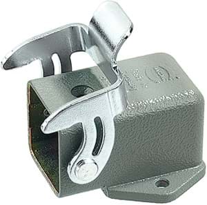 Han  3A-1LOCK aanbouw haaks metaal grijs