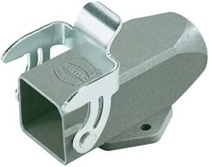 Han  3A-1LOCK opbouw haaks open PG11 metaal grijs