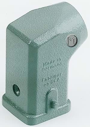 Han  3A-1LOCK kabelhuis zij-invoer M20 metaal grijs