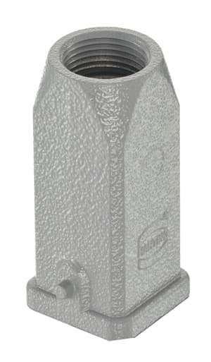 Han  3A-1LOCK kabelhuis top-invoer PG11 metaal grijs