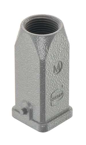 Han  3A-1LOCK kabelhuis top-invoer M20 metaal grijs