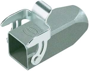 Han  3A-1LOCK koppelhuis top-invoer PG11 metaal grijs