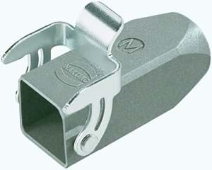 Han  3A-1LOCK koppelhuis top-invoer M20 metaal grijs
