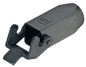 Han  3A-1LOCK koppelhuis top-invoer M20 pvc zwart