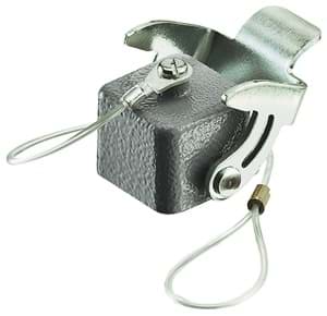 Han  3A-1LOCK kap metaal kabelhuis male grijs