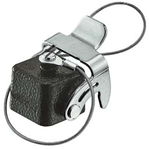 Han  3A-1LOCK kap metaal kabelhuis male zwart