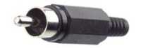 RCA steker pvc zwart/zwart