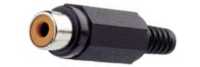 RCA contra pvc zwart/zwart