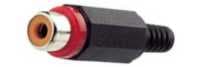 RCA contra pvc zwart/rood
