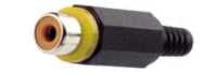 RCA contra pvc zwart/geel