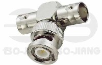 BNC T-stuk 2x female/1x male 50 Ohm
