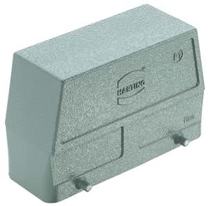 Han 24B-2LOCK kabelhuis hoog zij-invoer M32 grijs