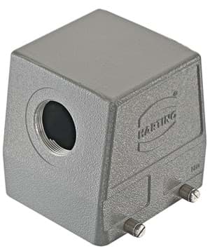 Han 32B-2LOCK kabelhuis hoog zij-invoer M40 grijs