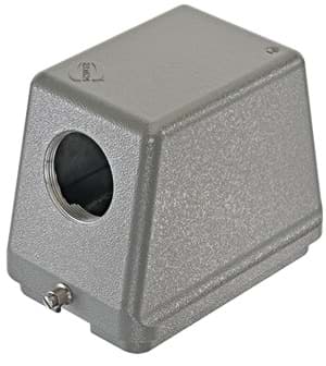 Han 48B-1LOCK kabelhuis hoog zij-invoer M40 grijs