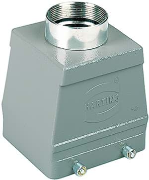 Han 32B-2LOCK kabelhuis hoog top-invoer PG36 grijs