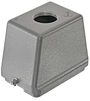 Han 48B-1LOCK kabelhuis hoog top-invoer M40 grijs