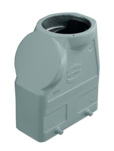 Han 16B-2LOCK kabelhuis hoog top-invoer M50 grijs