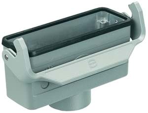 Han 10B-1LOCK koppelhuis laag top-invoer M20 grijs