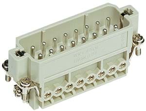 Han 16A insert A 16p male schroef