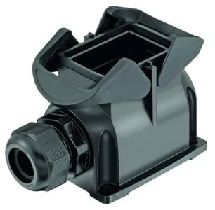 Han ECO-modulair B06-2LOCK opbouw 1x M32 Polyamide zwart