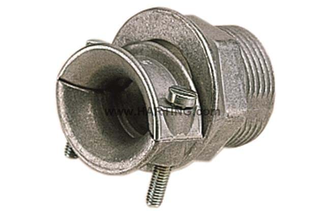 trompetwartel metaal PG21 doorlaat 13.5-21mm tap=12mm grijs