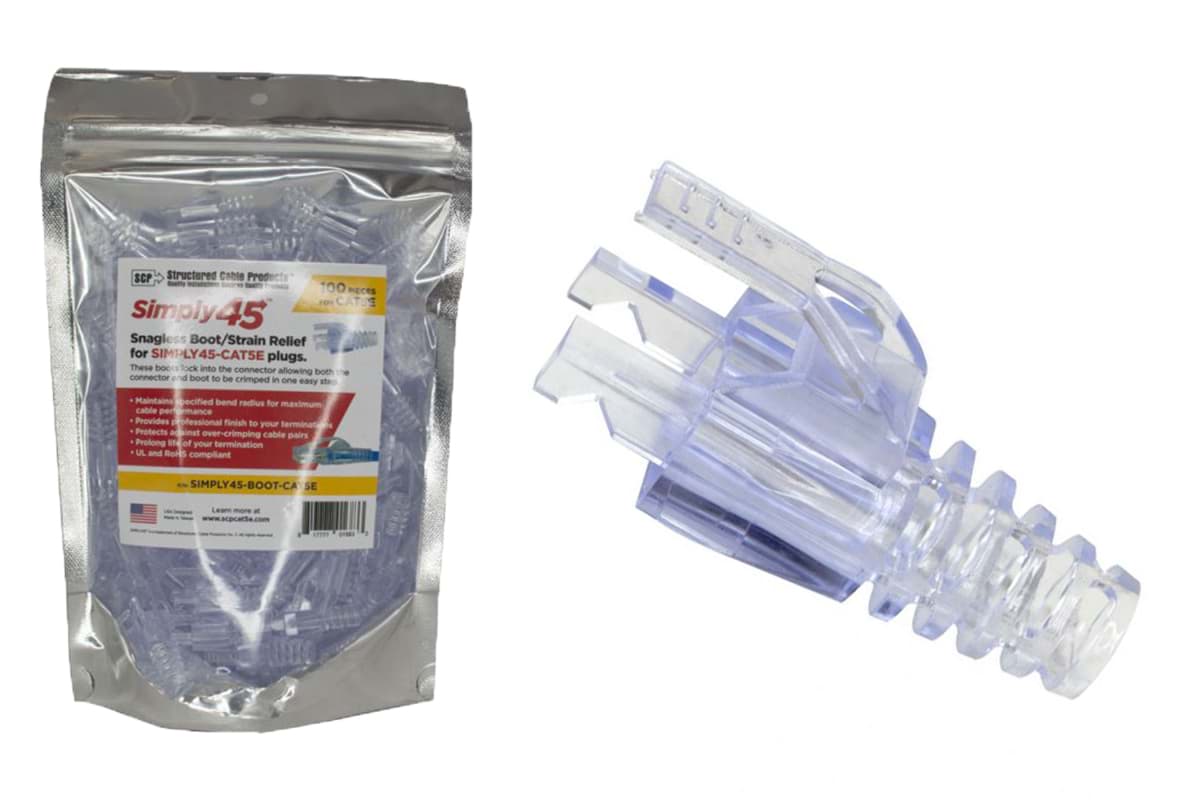 RJ45 Simply45-tule tbv CAT5e transparant ZK100