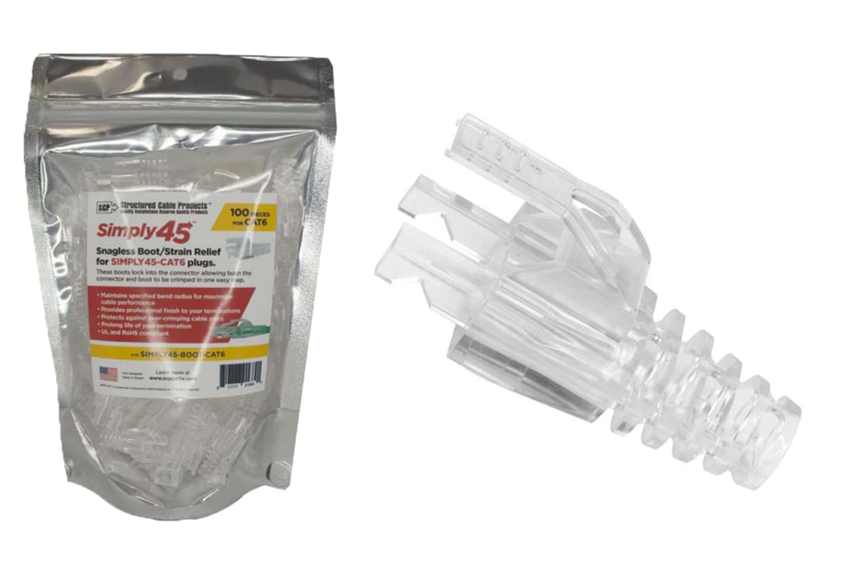 RJ45 Simply45-tule tbv CAT6/6A transparant ZK100