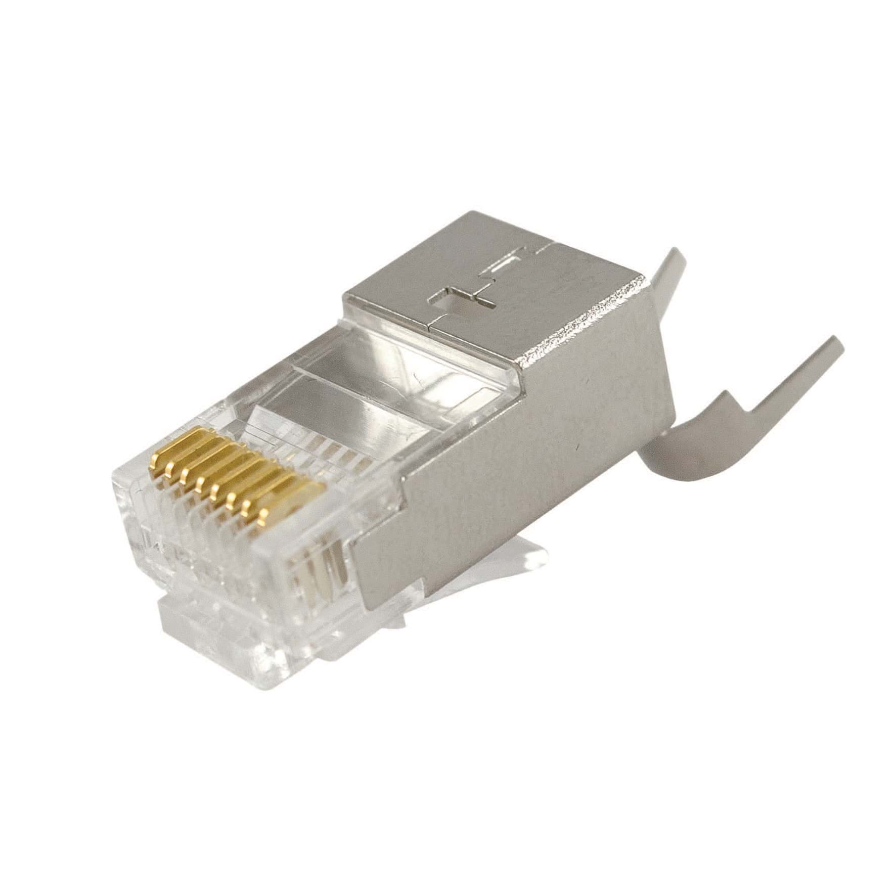 RJ45 connector CAT6A FTP AWG23/24 solid/stranded d<8mm +bar +clamp