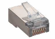 RJ45 connector CAT5e FTP AWG24/26 solid/stranded d=5…6mm