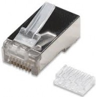 RJ45 connector CAT6 FTP AWG23 solid/stranded d<8mm +bar +clamp