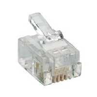 RJ11 connector 4/6 stranded flat-cable