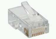 RJ45 connector 8/8 stranded flat-cable