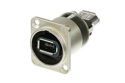adapter Firewire 6p in D-housing nickel -W