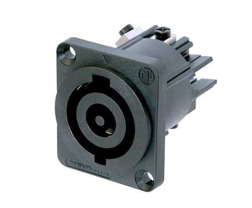 powerCON 32A paneelmontage 2 pin + aarde pen POWER-IN