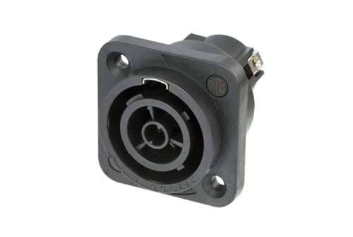 powerCON TRUE1 paneelmontage 2p+PE bus IP65 schroefcontacten TOP
