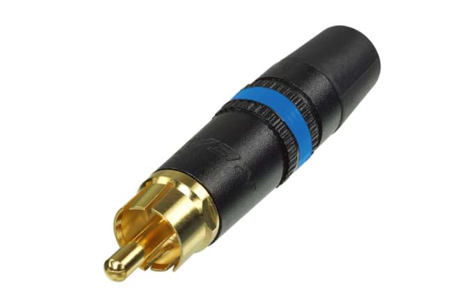RCA steker goud/zwart/blauw NYS