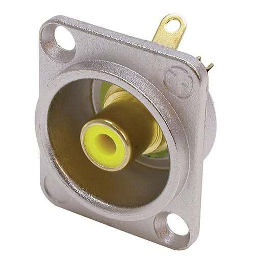 RCA chassis D nikkel/geel