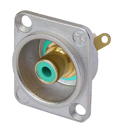 RCA chassis D nikkel/groen