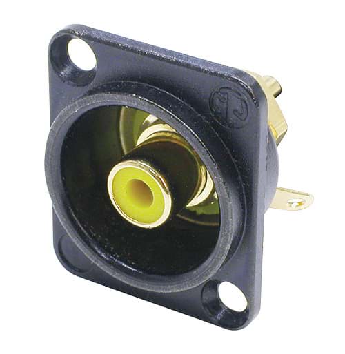 RCA chassis D zwart/geel